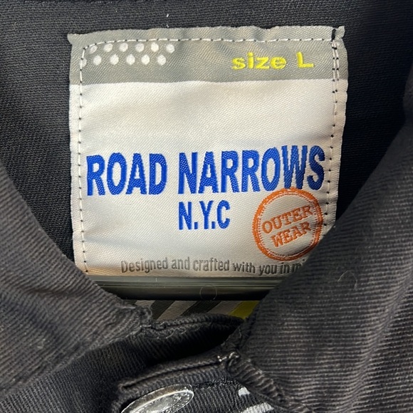 Road Narrows N.Y.C  Denim Hip Hop New York Graffiti Jacket - Picture 3 of 9